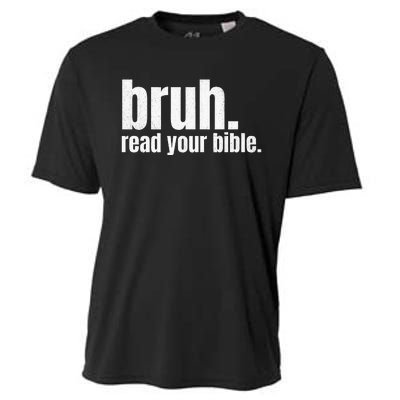 Bruh Meme Read Your Bible God Funny Modern Christian Church Cooling Performance Crew T-Shirt