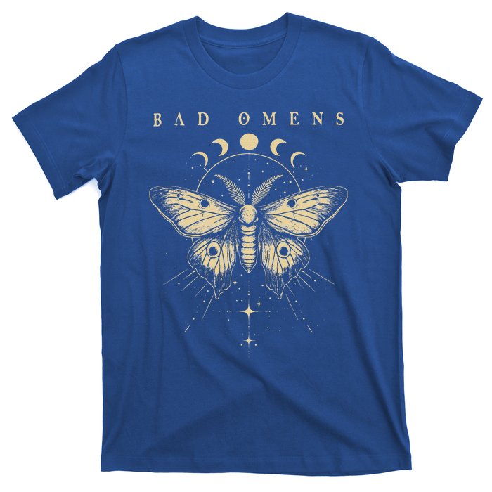 Bad Music Rock 90s Moth And Moons Vaporware Omens T-Shirt