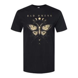 Bad Music Rock 90s Moth And Moons Vaporware Omens Softstyle CVC T-Shirt