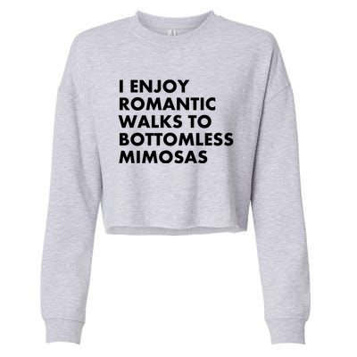 Bottomless Mimosas Rotic Walk Brunch Gift Cropped Pullover Crew