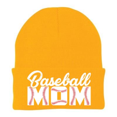 Baseball Mom Sporty Vintage Gift Knit Cap Winter Beanie