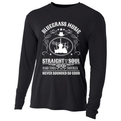 Bluegrass Music Straight From The Soul Music Lover Guift Cooling Performance Long Sleeve Crew