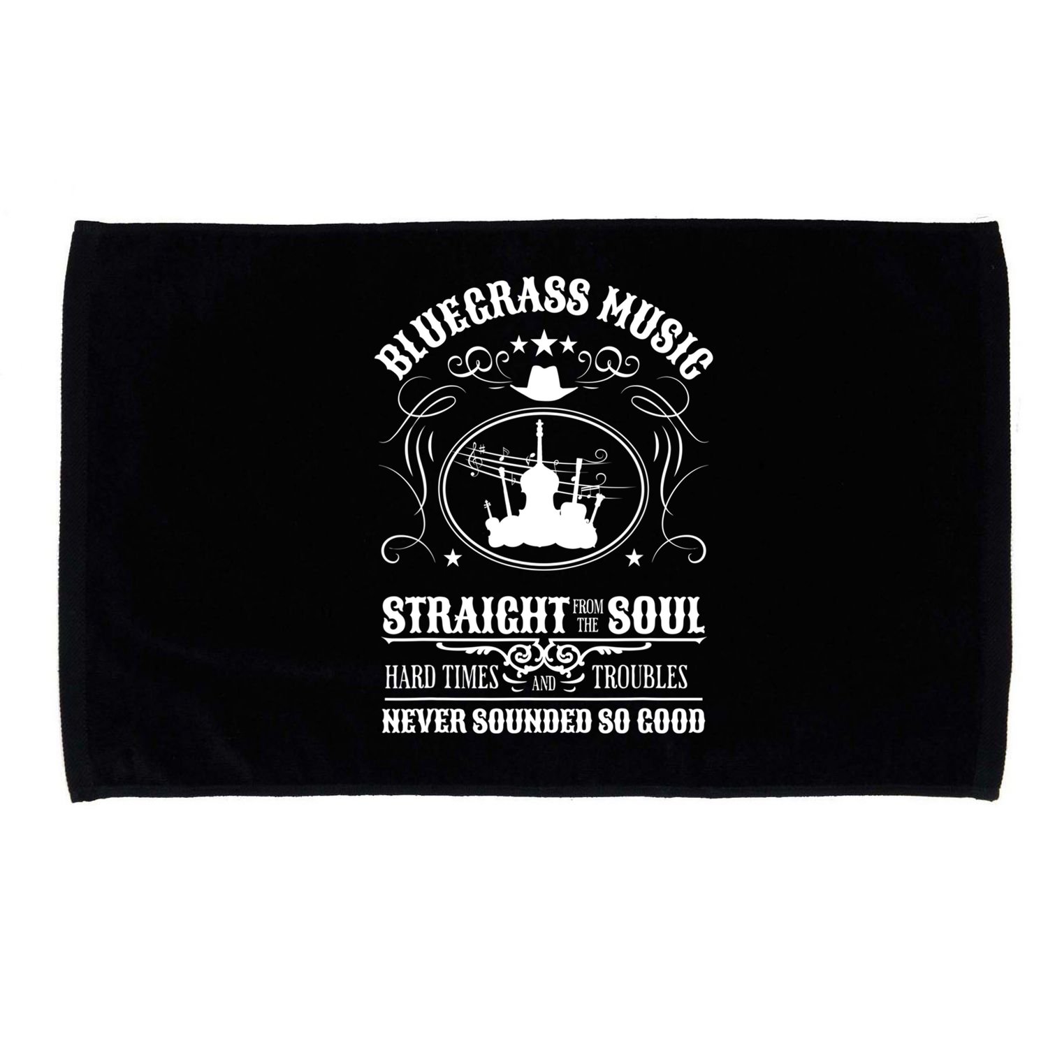 Bluegrass Music Straight From The Soul Music Lover Guift Microfiber Hand Towel
