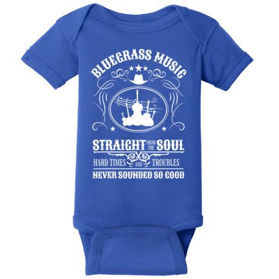Bluegrass Music Straight From The Soul Music Lover Guift Baby Bodysuit