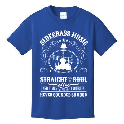 Bluegrass Music Straight From The Soul Music Lover Guift Kids T-Shirt