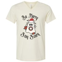 Be Merry Stay Scary V-Neck T-Shirt