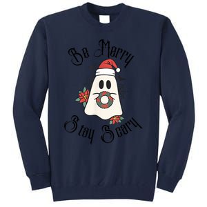 Be Merry Stay Scary Tall Sweatshirt