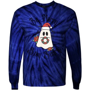 Be Merry Stay Scary Tie-Dye Long Sleeve Shirt