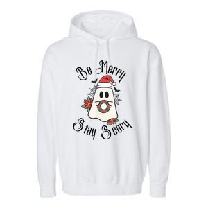 Be Merry Stay Scary Garment-Dyed Fleece Hoodie