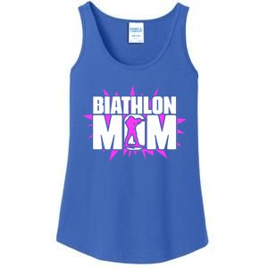 Biathlon Mom Skiing Shooting Ski Sport Biathlete Gift Ladies Essential Tank