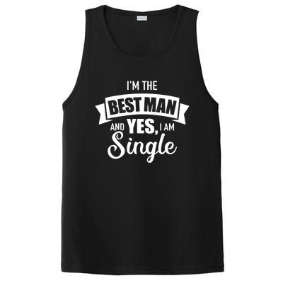 Best Man Single Bachelor Party PosiCharge Competitor Tank