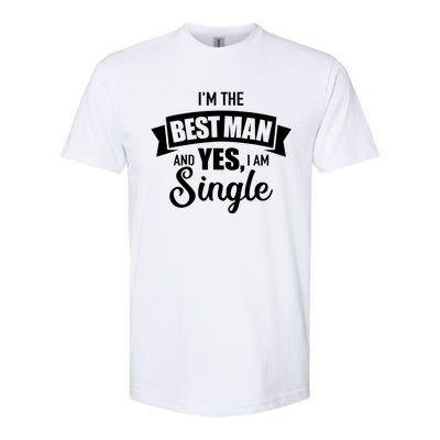 Best Man Single Bachelor Party Softstyle® CVC T-Shirt