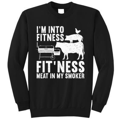 Bbq Meat Smoking Art Barbeque Griller Sweatshirt