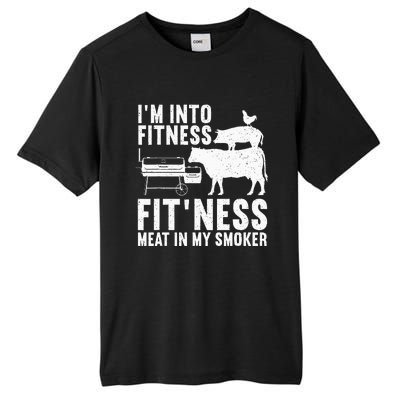 Bbq Meat Smoking Art Barbeque Griller Tall Fusion ChromaSoft Performance T-Shirt