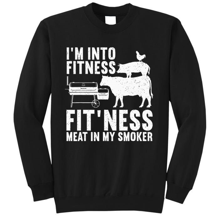 Bbq Meat Smoking Art Barbeque Griller Tall Sweatshirt