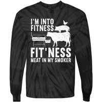 Bbq Meat Smoking Art Barbeque Griller Tie-Dye Long Sleeve Shirt