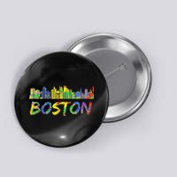 Boston Massachusetts Skyline Paint Button