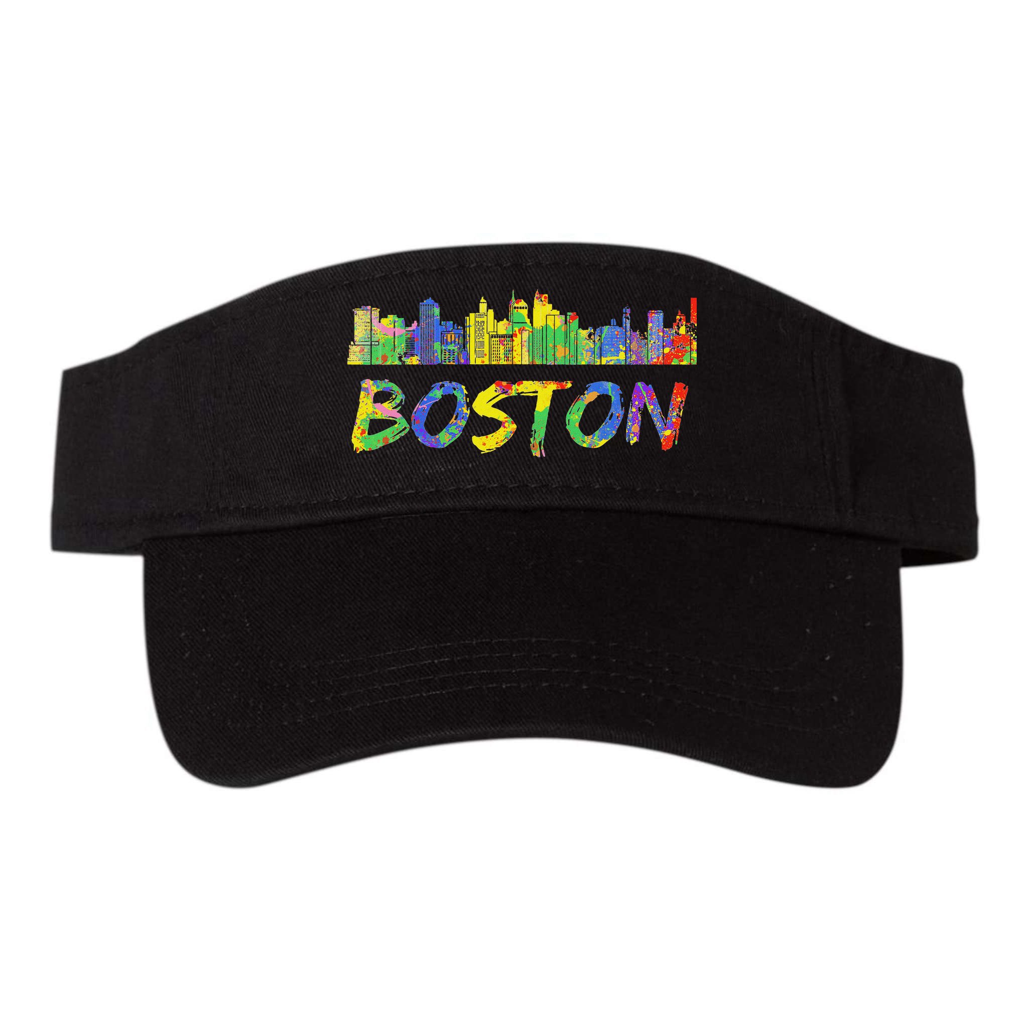 Boston Massachusetts Skyline Paint Visor