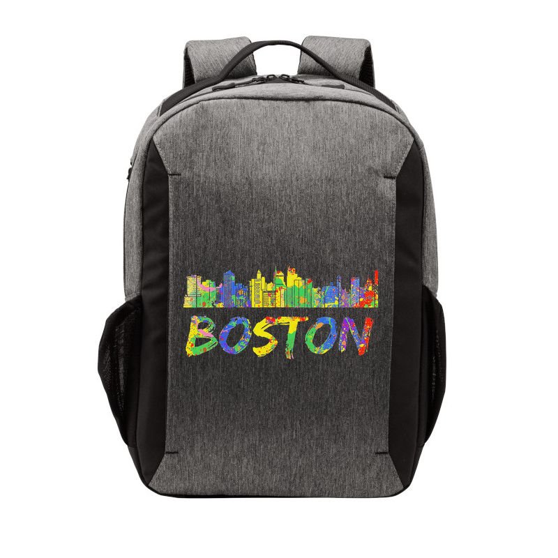 Boston Massachusetts Skyline Paint Vector Backpack