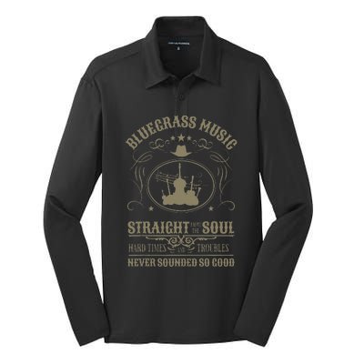 Bluegrass Music Straight From The Soul Silk Touch Performance Long Sleeve Polo