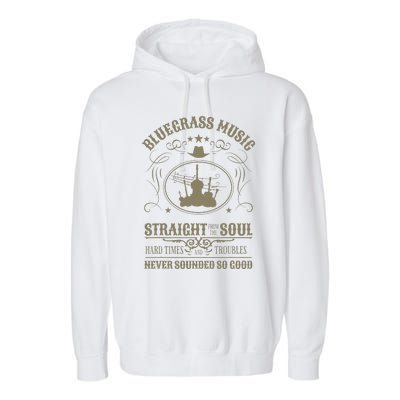 Bluegrass Music Straight From The Soul Garment-Dyed Fleece Hoodie