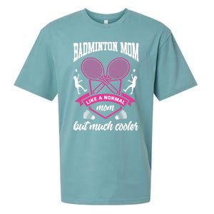 Badminton Mom Shuttlecock Badminton Player Ball Sport Smash Cool Gift Sueded Cloud Jersey T-Shirt