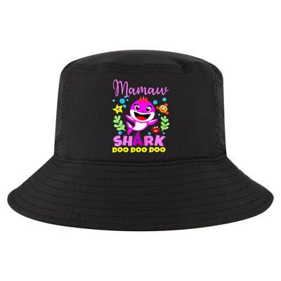 birthday mamaw s shark mamaw shark family mors day Cool Comfort Performance Bucket Hat