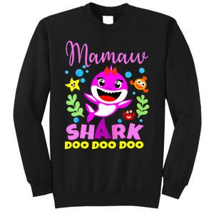 birthday mamaw s shark mamaw shark family mors day Sweatshirt