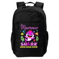 birthday mamaw s shark mamaw shark family mors day Daily Commute Backpack