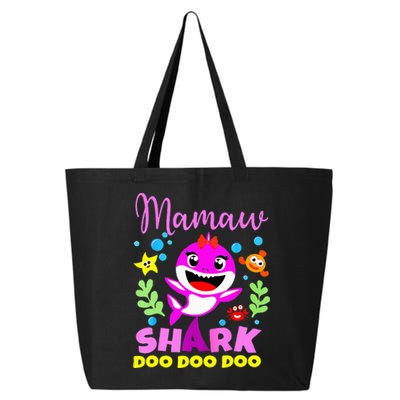 birthday mamaw s shark mamaw shark family mors day 25L Jumbo Tote