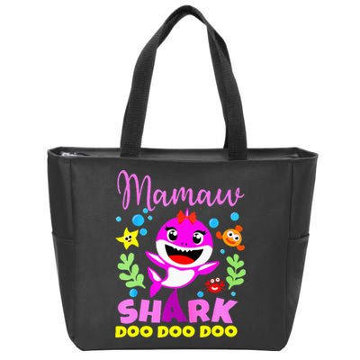 birthday mamaw s shark mamaw shark family mors day Zip Tote Bag