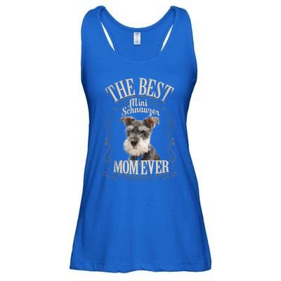 Best Mini Schnauzer Mom Ever Miniature Schnauzer Dog Funny Gift Ladies Essential Flowy Tank