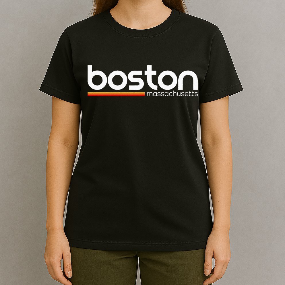 Boston Massachusetts Souvenir Vintage Massachusetts Boston T-Shirt