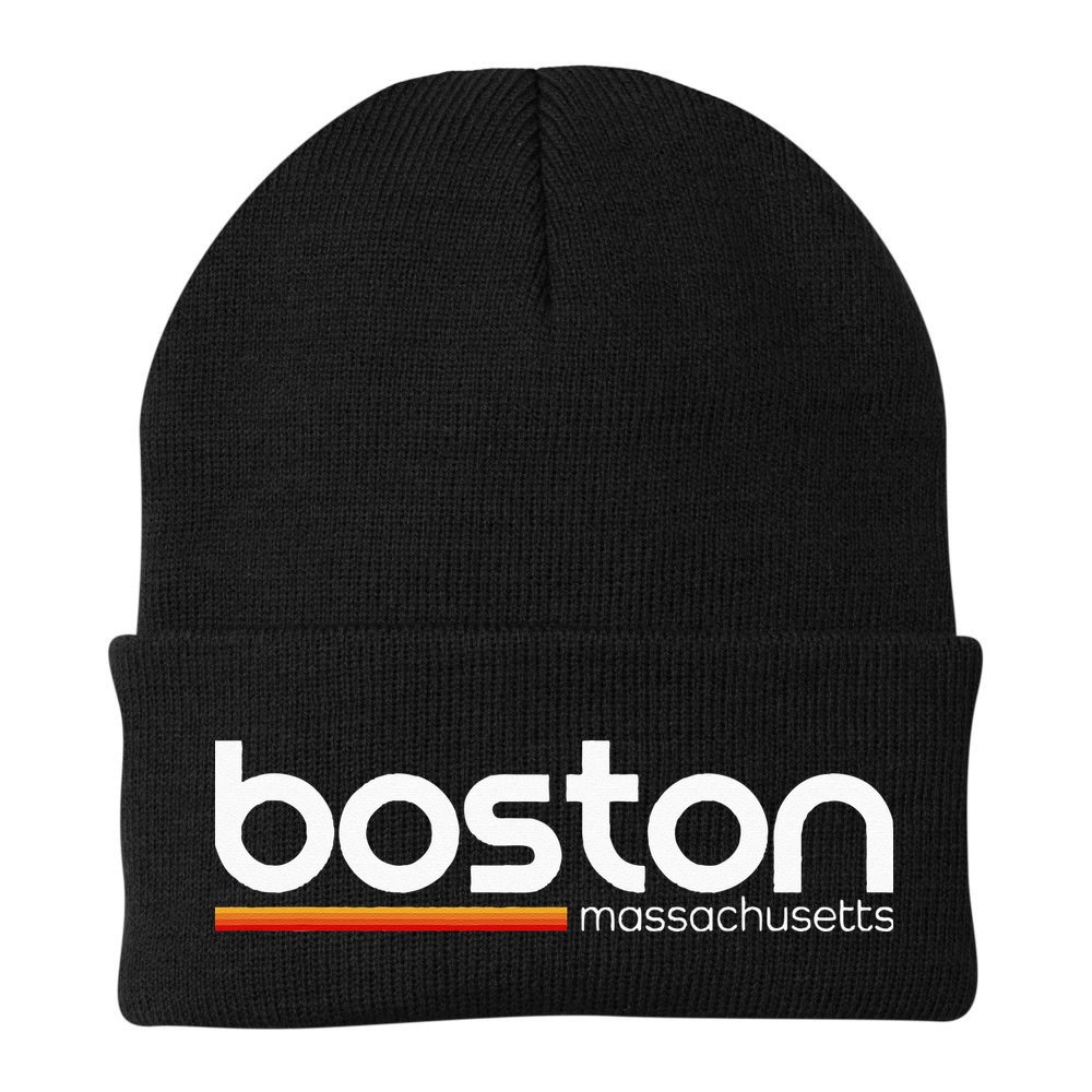 Boston Massachusetts Souvenir Vintage Massachusetts Boston Beanie