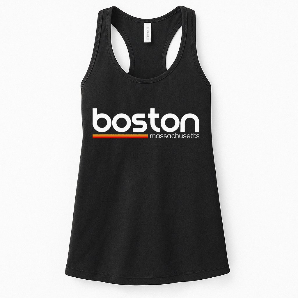 Boston Massachusetts Souvenir Vintage Massachusetts Boston Womens Tank Top