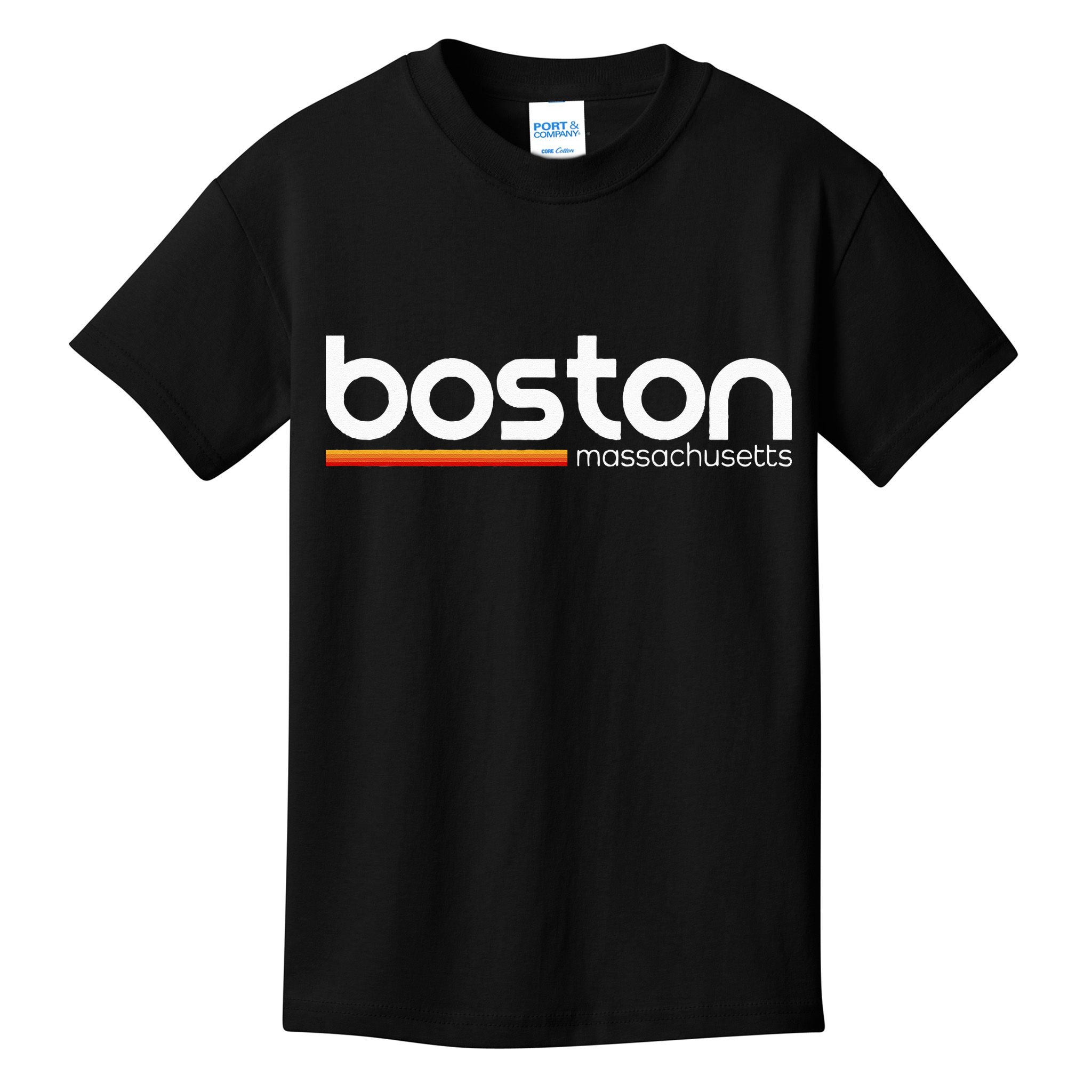 Boston Massachusetts Souvenir Vintage Massachusetts Boston Kids T-Shirt