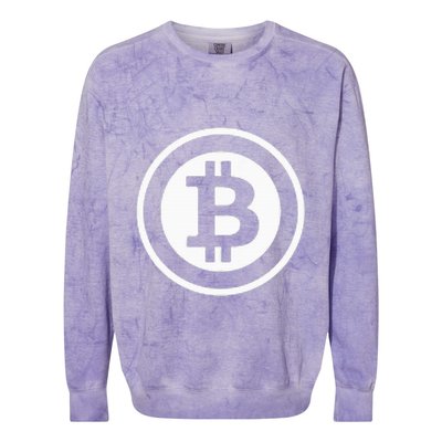 Bitcoin Michael Saylor Colorblast Crewneck Sweatshirt