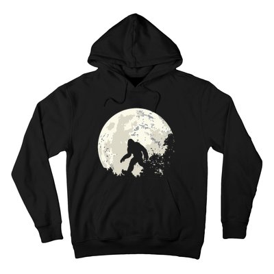 Bigfoot Moon Sasquatch I Believe In Bigfoot Hoodie