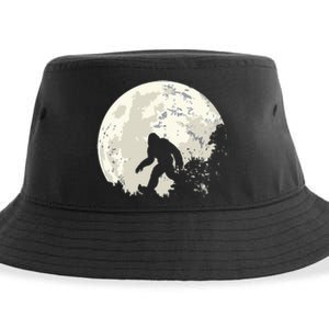 Bigfoot Moon Sasquatch I Believe In Bigfoot Sustainable Bucket Hat