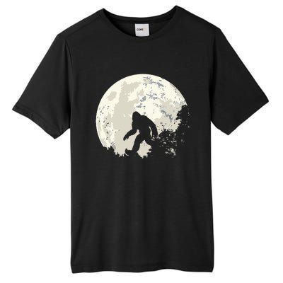 Bigfoot Moon Sasquatch I Believe In Bigfoot Tall Fusion ChromaSoft Performance T-Shirt