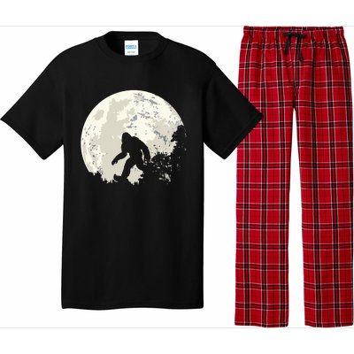 Bigfoot Moon Sasquatch I Believe In Bigfoot Pajama Set