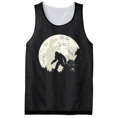 Bigfoot Moon Sasquatch I Believe In Bigfoot Mesh Reversible Basketball Jersey Tank