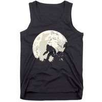 Bigfoot Moon Sasquatch I Believe In Bigfoot Tank Top