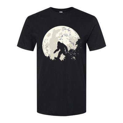 Bigfoot Moon Sasquatch I Believe In Bigfoot Softstyle® CVC T-Shirt