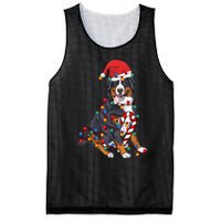 Bernese Mountain Santa Christmas Lights Dog Lover Pajama Mesh Reversible Basketball Jersey Tank