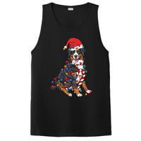 Bernese Mountain Santa Christmas Lights Dog Lover Pajama PosiCharge Competitor Tank