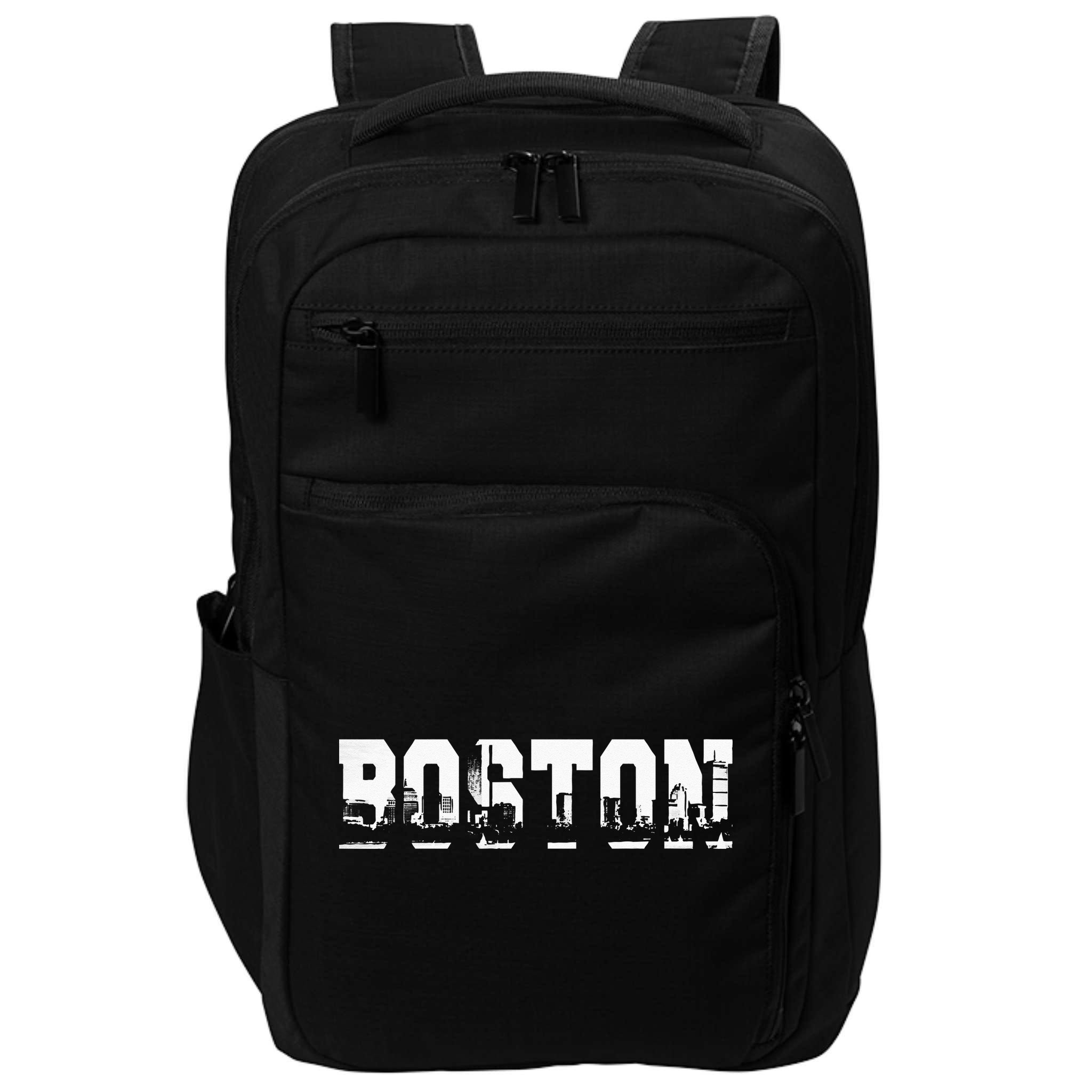 Boston Massachusetts Skyline Graphic Apparel Impact Tech Backpack