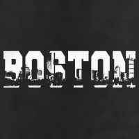 Boston Massachusetts Skyline Graphic Apparel Adult Drive Performance Visor