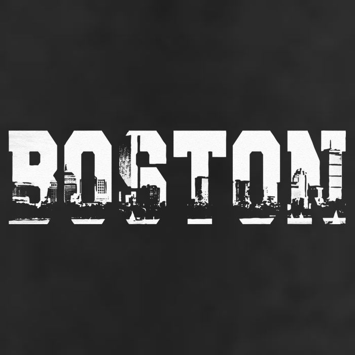 Boston Massachusetts Skyline Graphic Apparel Adult Drive Performance Visor