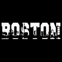Boston Massachusetts Skyline Graphic Apparel Wool Snapback Cap